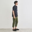 タケオキクチ(TAKEO KIKUCHI)のサッカーストライプ サイドゴアウエスト 8分丈 パンツ12