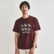 タケオキクチ(TAKEO KIKUCHI)のレコードプリント 天竺 Tシャツ ボルドー(064)