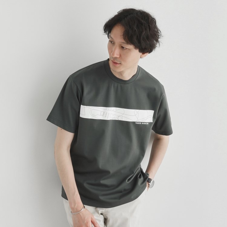 タケオキクチ(TAKEO KIKUCHI)のバープリントポンチTシャツ Ｔシャツ