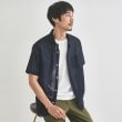 タケオキクチ(TAKEO KIKUCHI)の接触冷感付き ローン 半袖シャツ ネイビー(094)