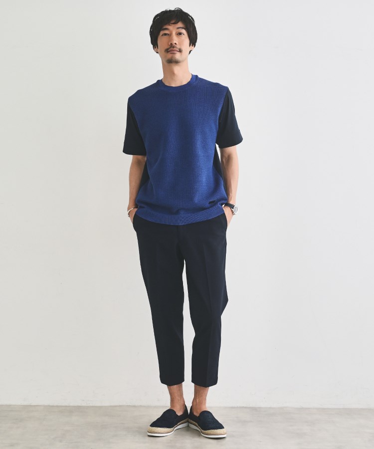 タケオキクチ(TAKEO KIKUCHI)のテクスチャーニット コンビ カットソー15
