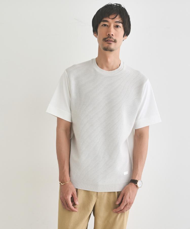 タケオキクチ(TAKEO KIKUCHI)のテクスチャーニット コンビ カットソー24