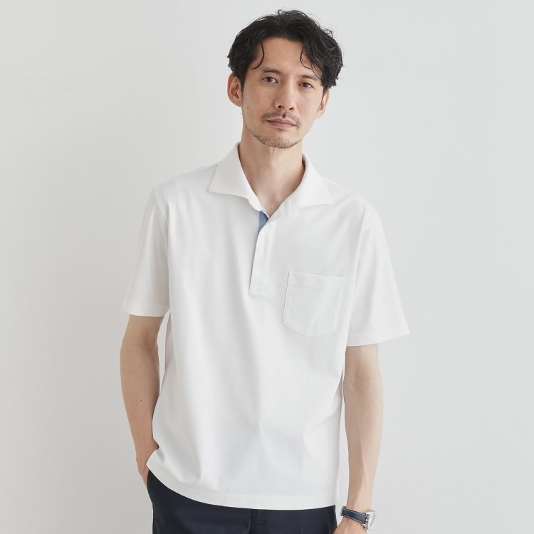 タケオキクチ(TAKEO KIKUCHI)の【LIMITED】アイスクリアコットンポンチポロシャツ ポロシャツ