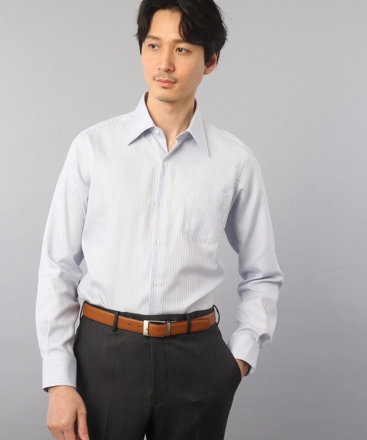  TAKEO KIKUCHI(タケオキクチ) ドビーストライプ ビジネス シャツ