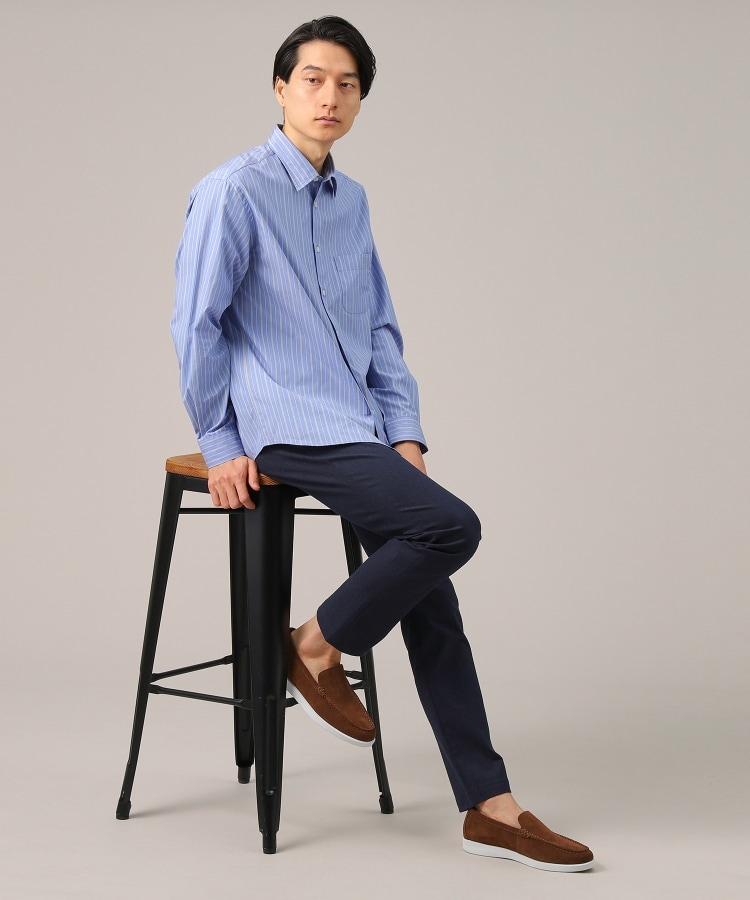 タケオキクチ(TAKEO KIKUCHI)の【Made in JAPAN】播州織 ヘリンボン ストレート パンツ5