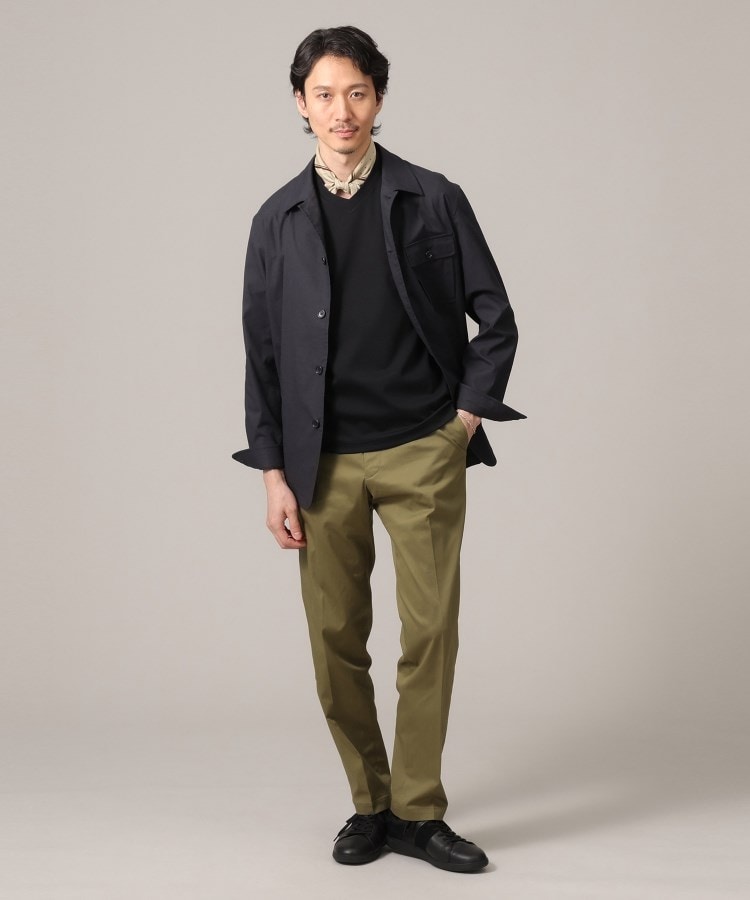 抗菌防臭】ジャケットインナー 半袖 Vカットソー（カットソー