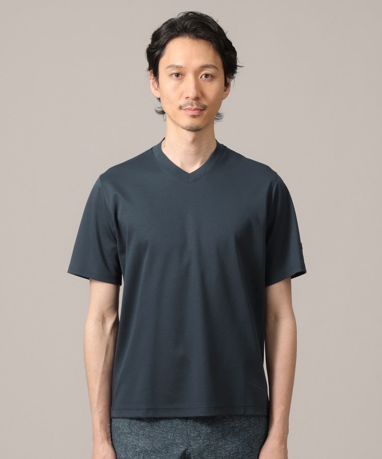 タケオキクチ(TAKEO KIKUCHI)の【抗菌防臭】ジャケットインナー 半袖 Vカットソー18