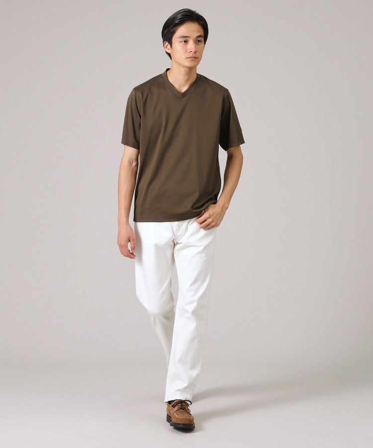 タケオキクチ(TAKEO KIKUCHI)の【抗菌防臭】ジャケットインナー 半袖 Vカットソー16