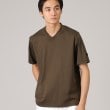 タケオキクチ(TAKEO KIKUCHI)の【抗菌防臭】ジャケットインナー 半袖 Vカットソー ブラウン(043)