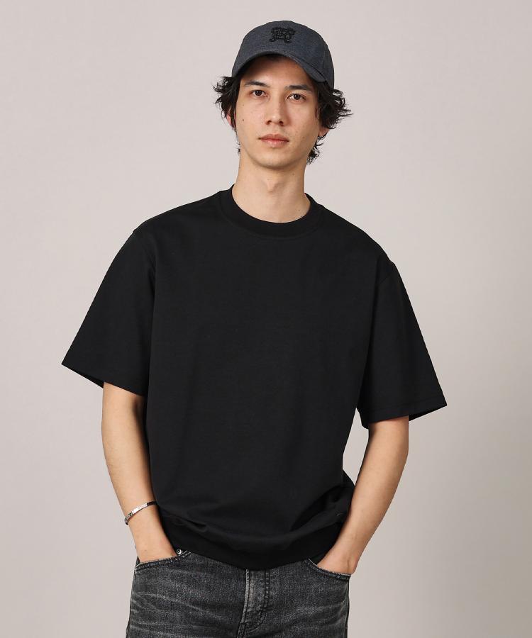 タケオキクチ(TAKEO KIKUCHI)の【抗菌防臭／5サイズ展開】ハイゲージポンチ Tシャツ ブラック(019)