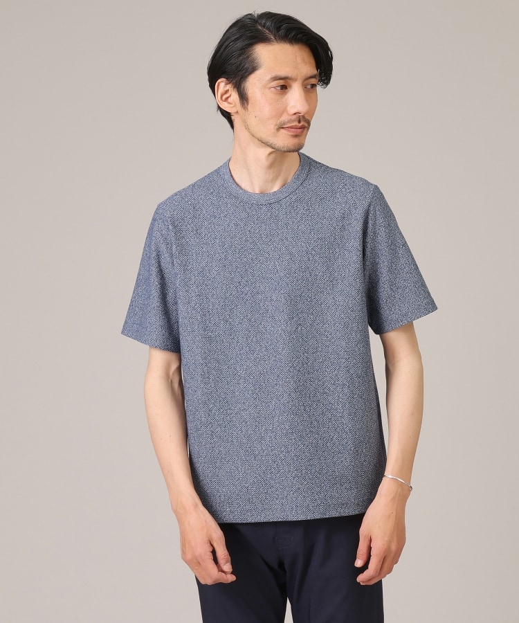 タケオキクチ(TAKEO KIKUCHI)の【尾州織/Made in JAPAN】メランジ Tシャツ38