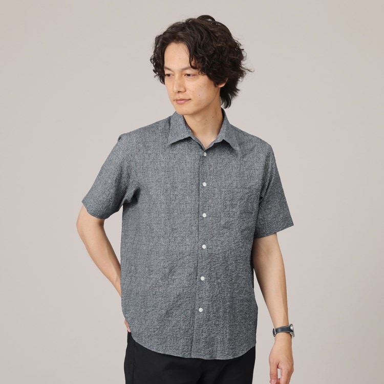 タケオキクチ(TAKEO KIKUCHI)の【Sサイズ～】リップル小花チェック シャツ カジュアルシャツ