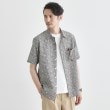 タケオキクチ(TAKEO KIKUCHI)の【無地・チェック・ボタニカル柄】リップル シャツ ブラウン・ギンガム小花チェック(243)