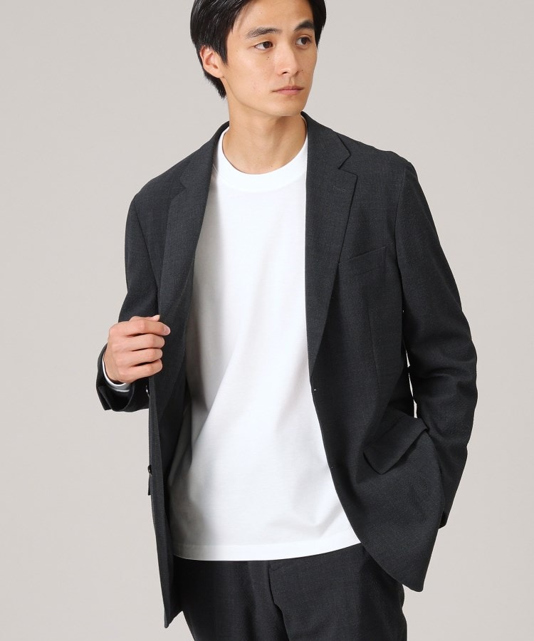 抗菌防臭/ジャケット対応】テーラード 長袖Tシャツ(カットソー 抗菌防臭/ジャケット対応】テーラード 長袖Tシャツ(カットソー