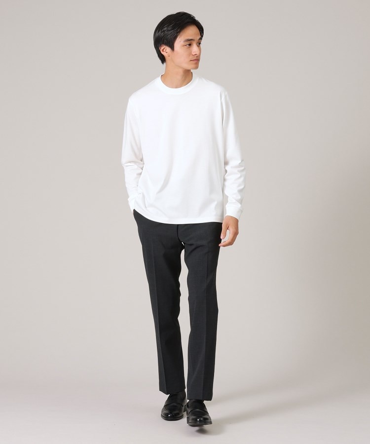 抗菌防臭/ジャケット対応】テーラード 長袖Tシャツ(カットソー 抗菌防臭/ジャケット対応】テーラード 長袖Tシャツ(カットソー