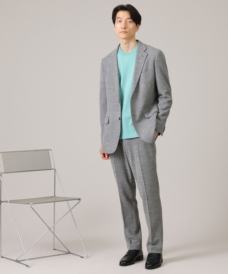 抗菌防臭/ジャケット対応】テーラード 長袖Tシャツ（カットソー