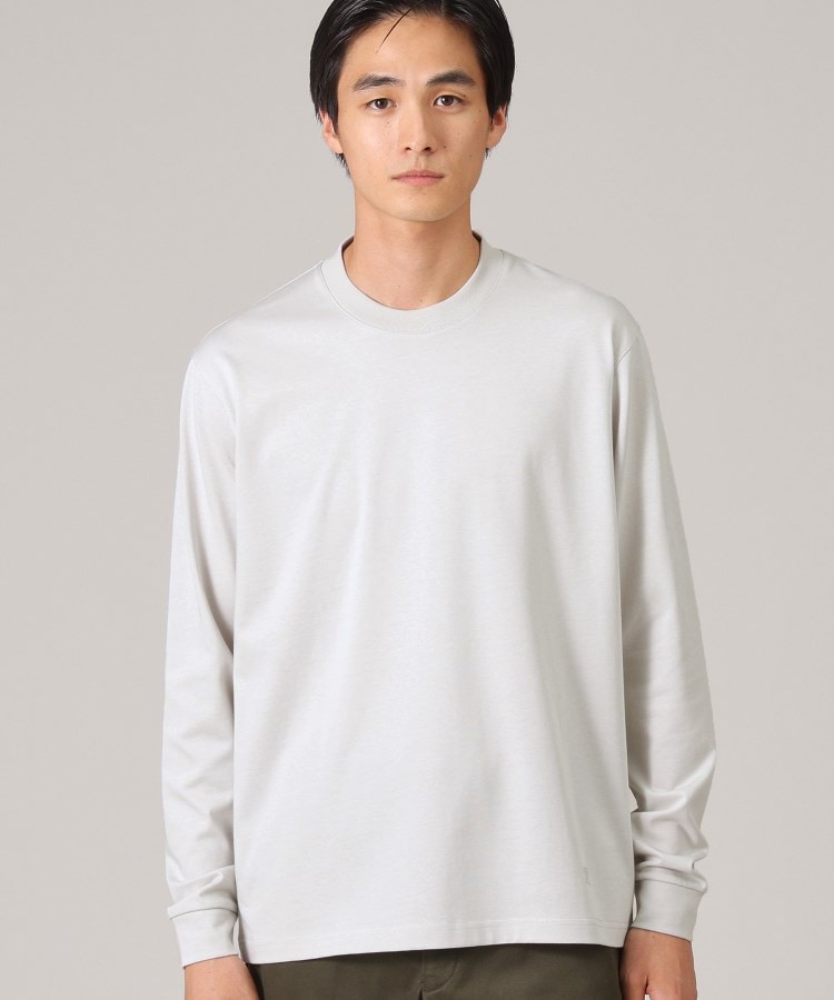 抗菌防臭/ジャケット対応】テーラード 長袖Tシャツ(カットソー 抗菌防臭/ジャケット対応】テーラード 長袖Tシャツ(カットソー