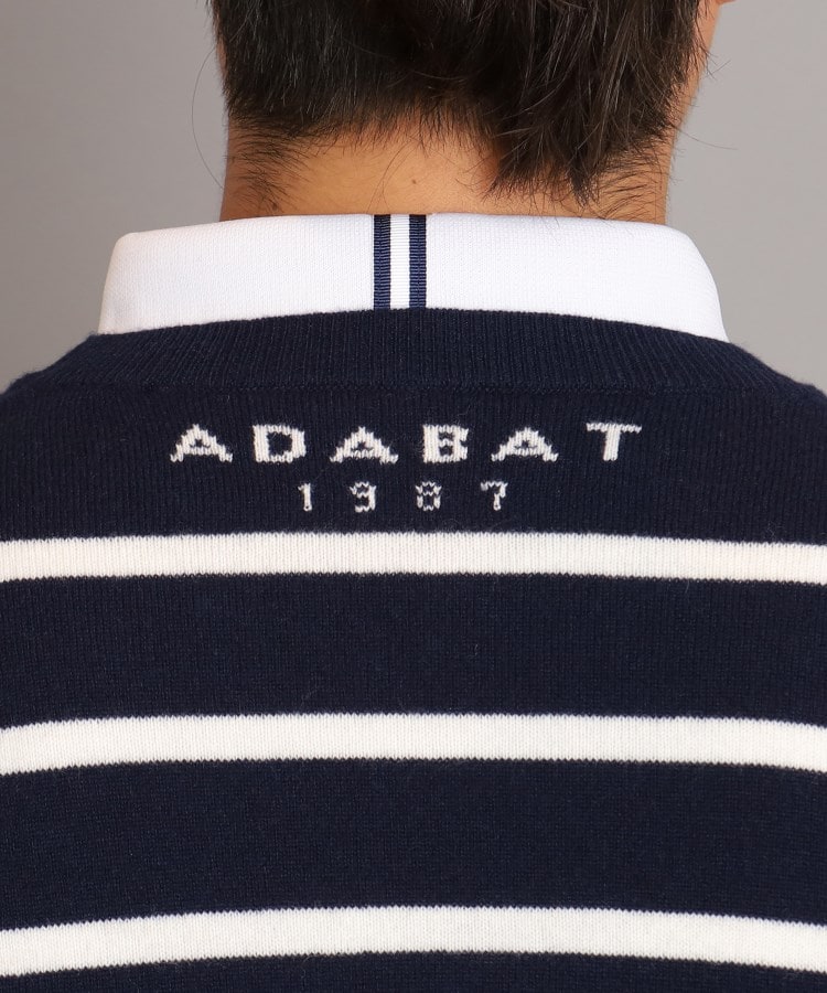アダバット(メンズ)(adabat(Men))のロゴデザイン クルーネックセーター29