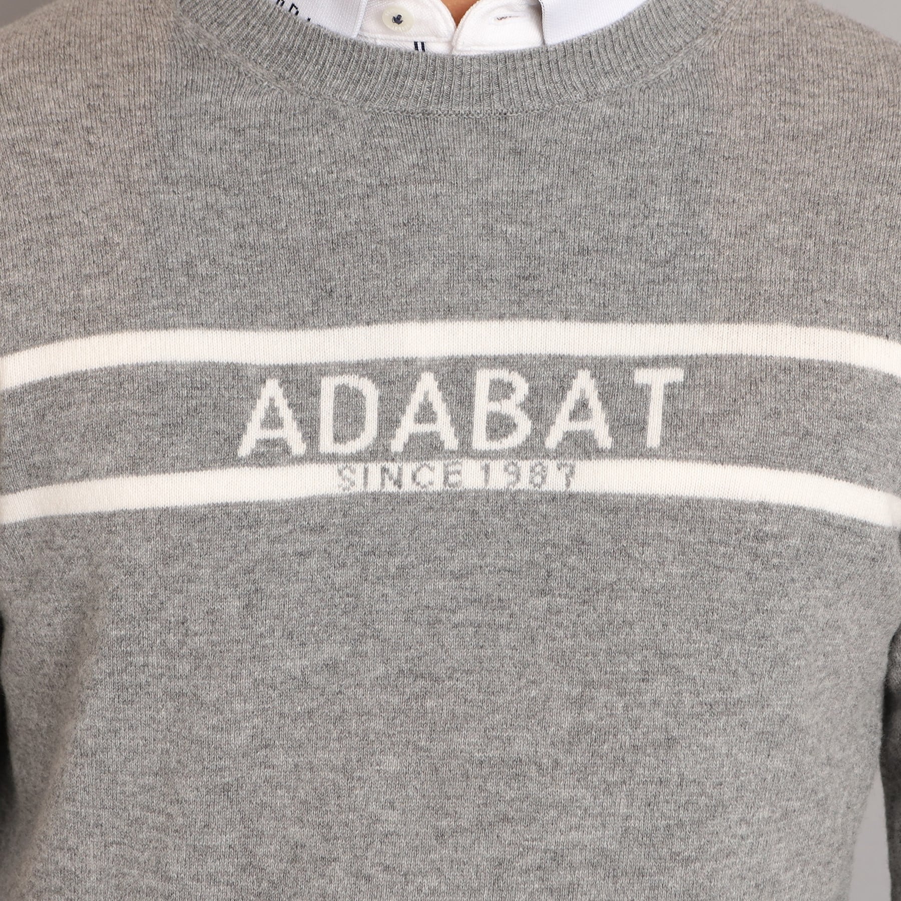 アダバット(メンズ)(adabat(Men))のロゴデザイン クルーネックセーター8