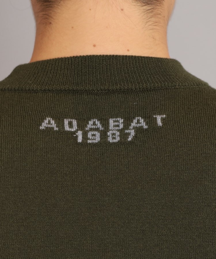 アダバット(メンズ)(adabat(Men))のロゴデザイン ボトルネックセーター8