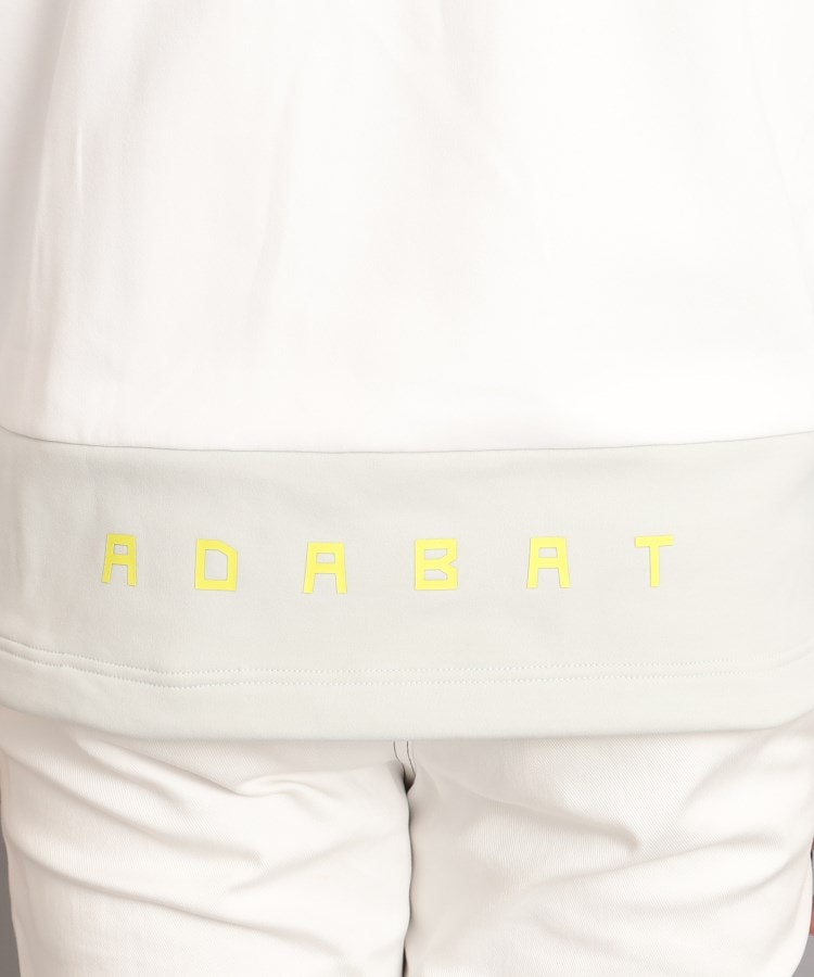 アダバット(メンズ)(adabat(Men))の異素材ショルダーデザイン モックネック長袖プルオーバー8