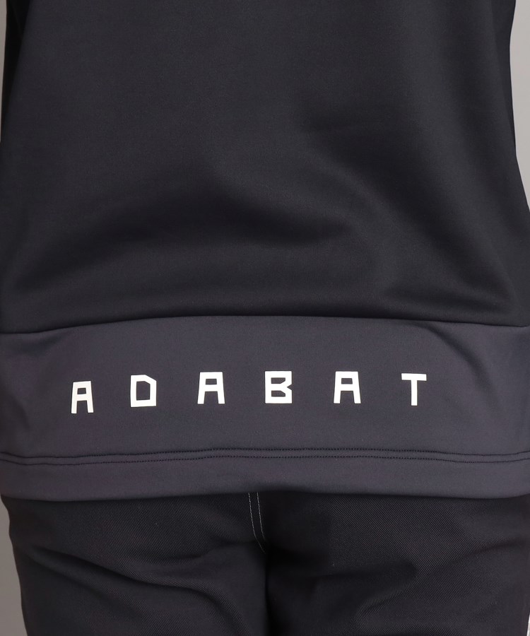 アダバット(メンズ)(adabat(Men))の異素材ショルダーデザイン モックネック長袖プルオーバー19