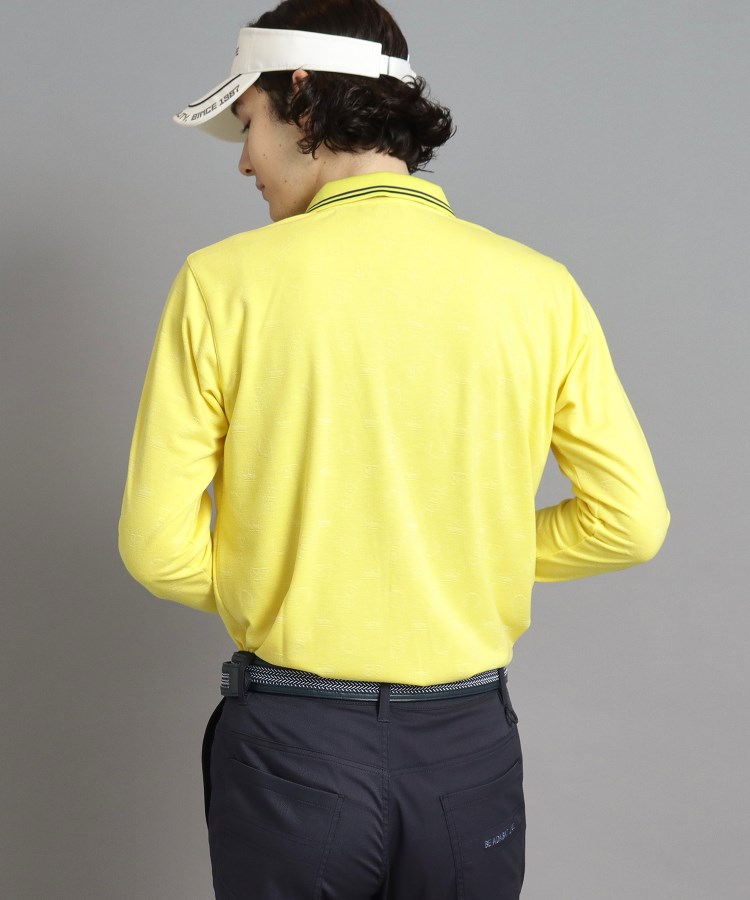 アダバット(メンズ)(adabat(Men))のシャドーロゴデザイン ポケットあり 長袖ポロシャツ6