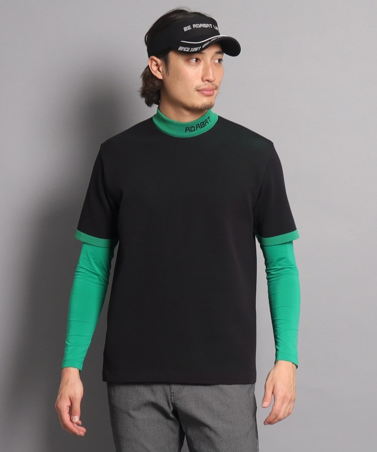 日本製】バックデザイン 半袖モックネックプルオーバー(Tシャツ) | adabat(Men)(アダバット)| ワールド オンラインストア | WORLD ONLINE STORE