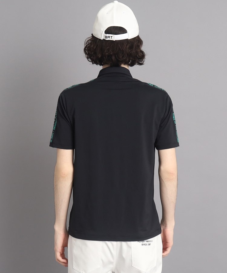 アダバット(メンズ)(adabat(Men))の【日本製】ショルダーロゴデザイン 半袖ポロシャツ3