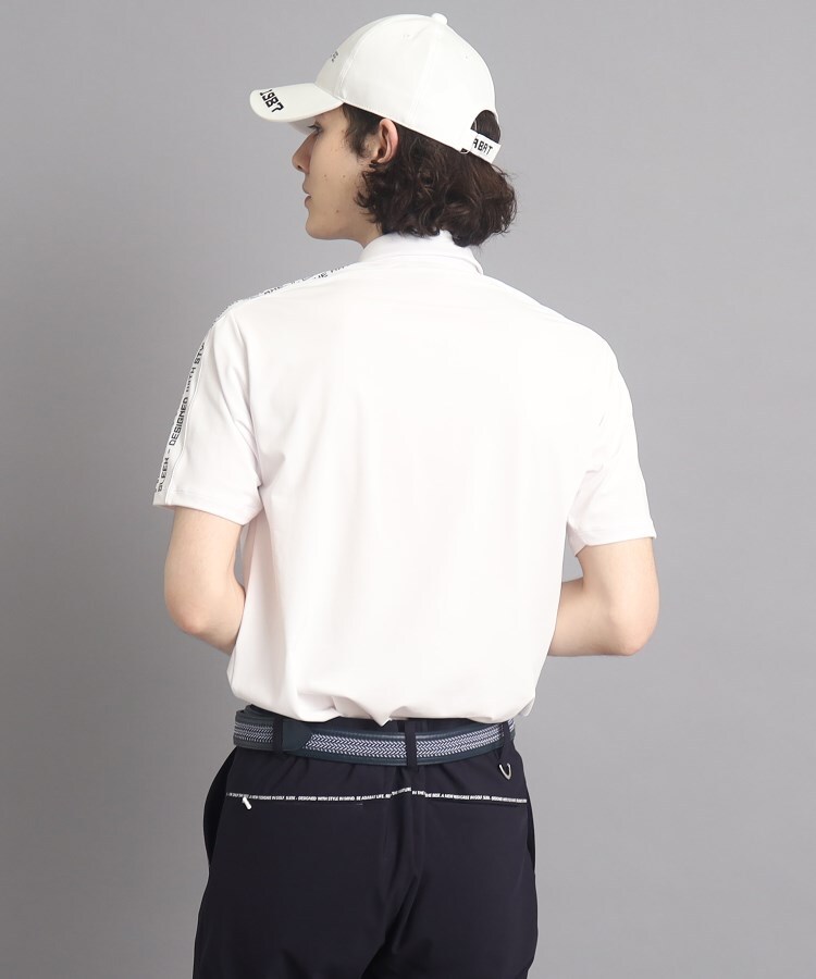アダバット(メンズ)(adabat(Men))の【日本製】ショルダーロゴデザイン 半袖ポロシャツ11