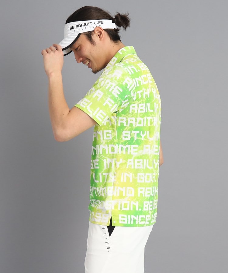 アダバット(メンズ)(adabat(Men))の【UVカット/防透け】ロゴデザイン 半袖ポロシャツ12