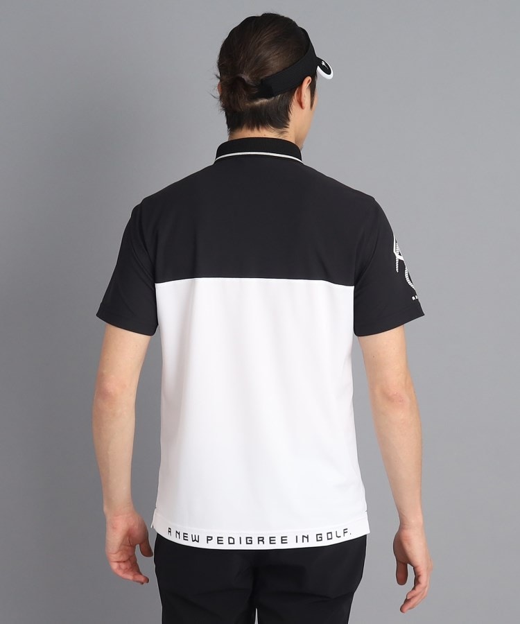 UVカット/防透け】バイカラーデザイン 半袖ポロシャツ（ポロシャツ