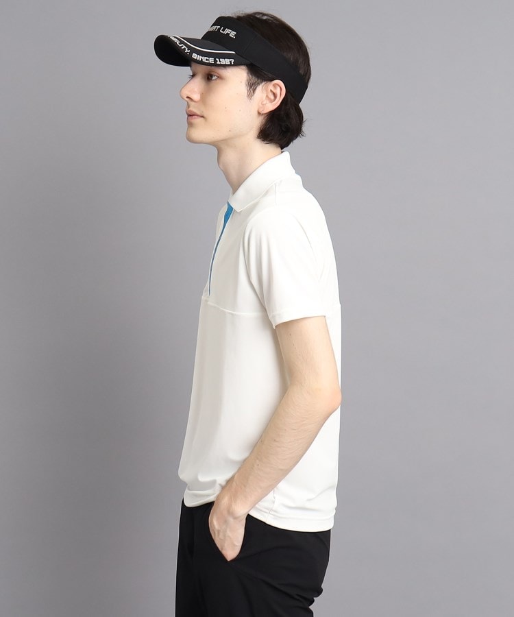 アダバット(メンズ)(adabat(Men))の【日本製】ロゴデザイン ハーフジップ半袖プルオーバー10