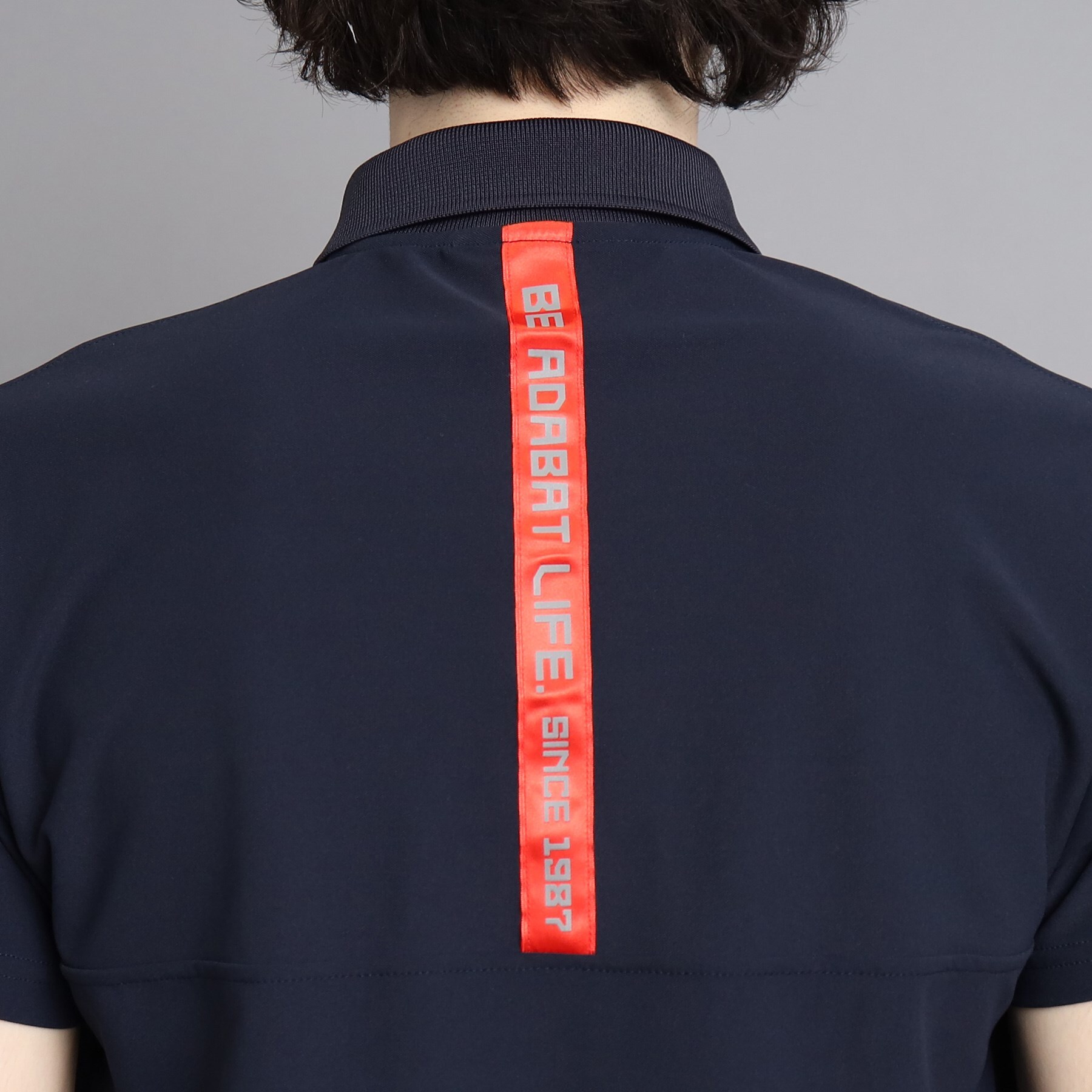 アダバット(メンズ)(adabat(Men))の【日本製】ロゴデザイン ハーフジップ半袖プルオーバー18
