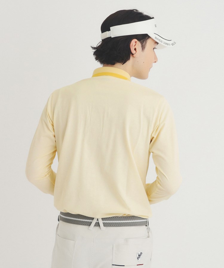 アダバット(メンズ)(adabat(Men))の【UVカット/吸水速乾】ストライプデザイン ポケットあり 長袖ポロシャツ13