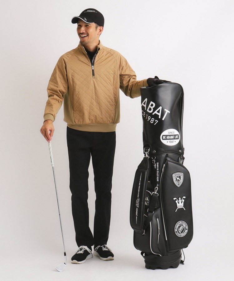 撥水加工】異素材組み合わせ ハーフジッププルオーバー 撥水加工】異素材組み合わせ ハーフジッププルオーバー