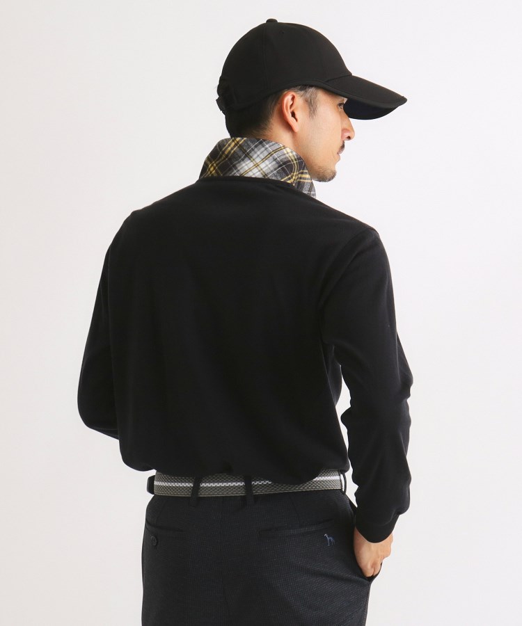 アダバット(メンズ)(adabat(Men))の【吸湿発熱】エンブレムロゴデザイン 長袖ポロシャツ13