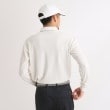 アダバット(メンズ)(adabat(Men))の【吸湿発熱】エンブレムロゴデザイン 長袖ポロシャツ1