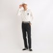 アダバット(メンズ)(adabat(Men))の【吸湿発熱】エンブレムロゴデザイン 長袖ポロシャツ2