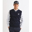 アダバット(メンズ)(adabat(Men))のカモフラージュ柄 Vネックニットベスト17