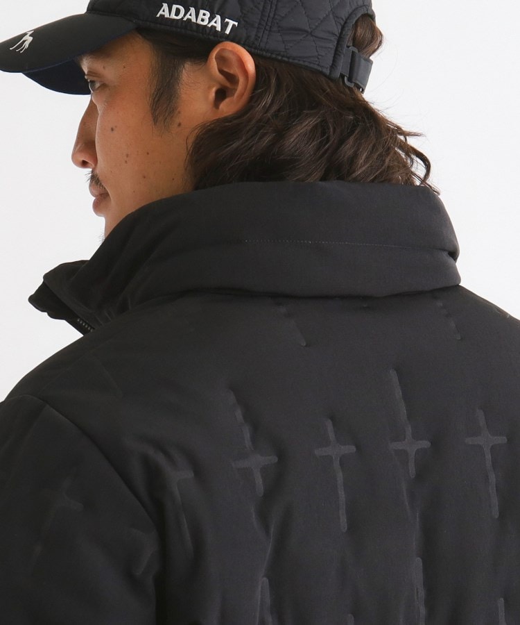 撥水加工】ミドル丈 フード付きダウンブルゾン(ブルゾン 撥水加工】ミドル丈 フード付きダウンブルゾン(ブルゾン