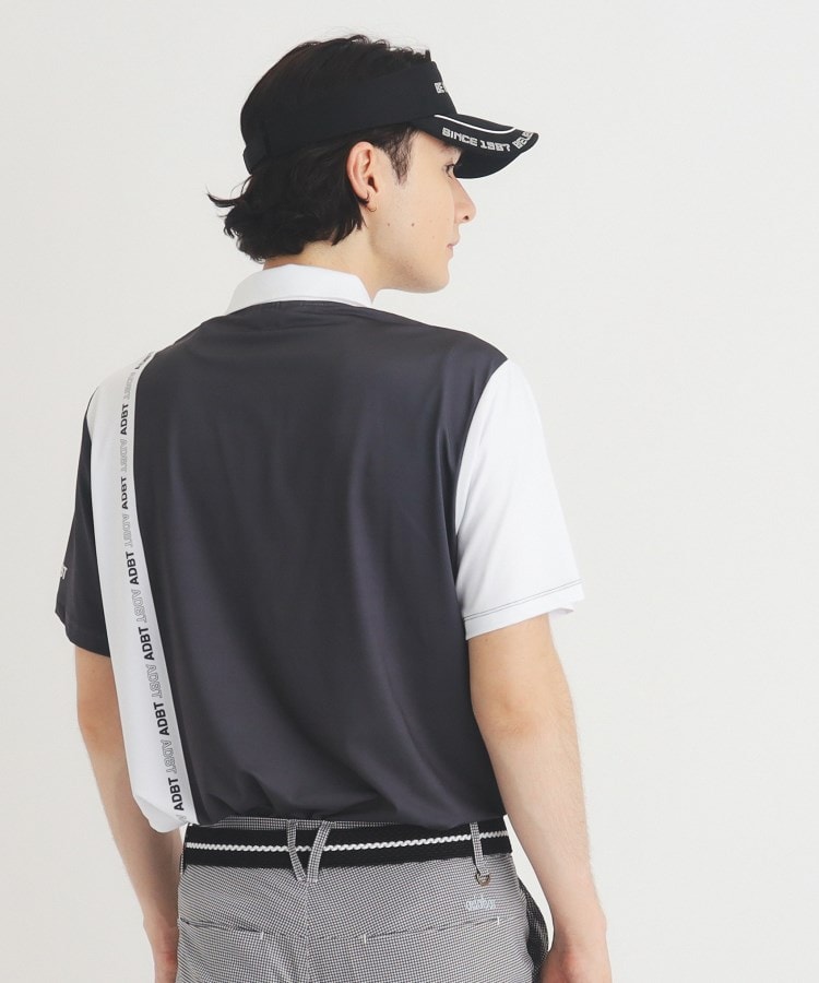アダバット(メンズ)(adabat(Men))の【ADBT】ツートーンカラーデザイン 半袖ポロシャツ1