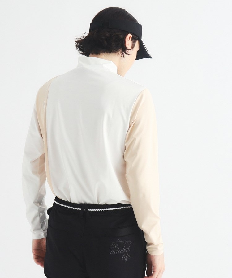 アダバット(メンズ)(adabat(Men))の【ADBT】ツートーンカラーデザイン 長袖モックネックプルオーバー1