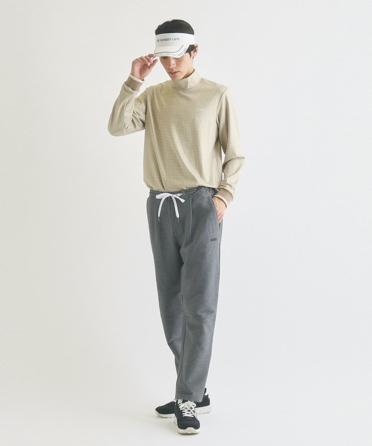 アダバット(メンズ)(adabat(Men))の【ADBT】 幾何学デザイン リブ袖 長袖モックネックプルオーバー7
