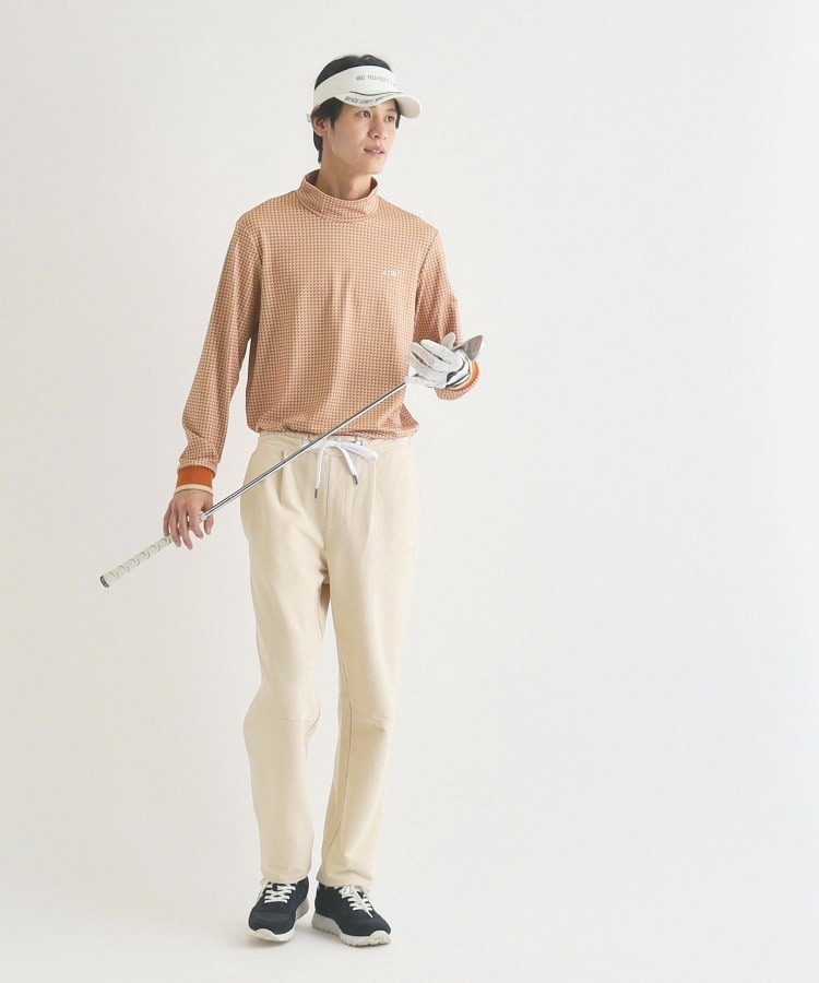 アダバット(メンズ)(adabat(Men))の【ADBT】 幾何学デザイン リブ袖 長袖モックネックプルオーバー13