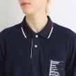 アダバット(メンズ)(adabat(Men))の【吸湿発熱】鍵盤ロゴデザイン 長袖ポロシャツ16
