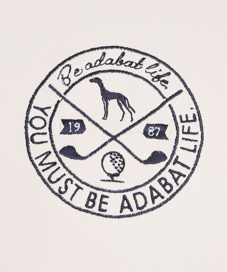 アダバット(メンズ)(adabat(Men))のロゴデザイン 長袖ハーフジッププルオーバー7