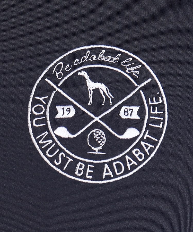 アダバット(メンズ)(adabat(Men))のロゴデザイン 長袖ハーフジッププルオーバー10