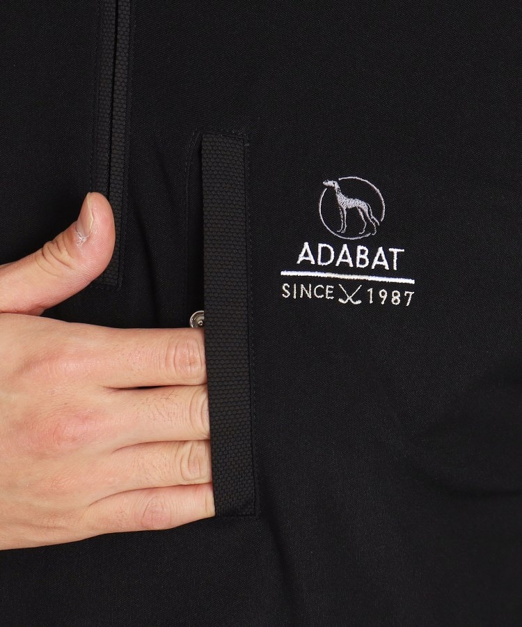 アダバット(メンズ)(adabat(Men))の【吸水速乾／UV】異素材組み合わせ 長袖ハーフジッププルオーバー15