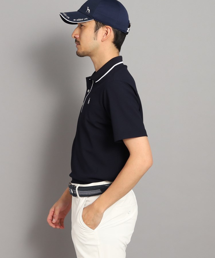 アダバット(メンズ)(adabat(Men))の【UVカット/吸水速乾】配色ラインデザイン 半袖ポロシャツ11